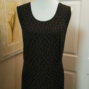 rabbit... design, 20W, leopard print maxi dress.
